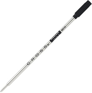 Cross ballpoint pen refill medium point with black cap on white background