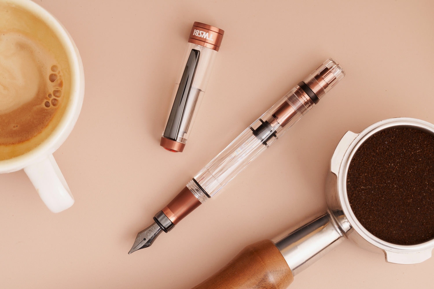 TWSBI Diamond 580 AL R Affogato with Onyx Fountain Pen PEN PLANET