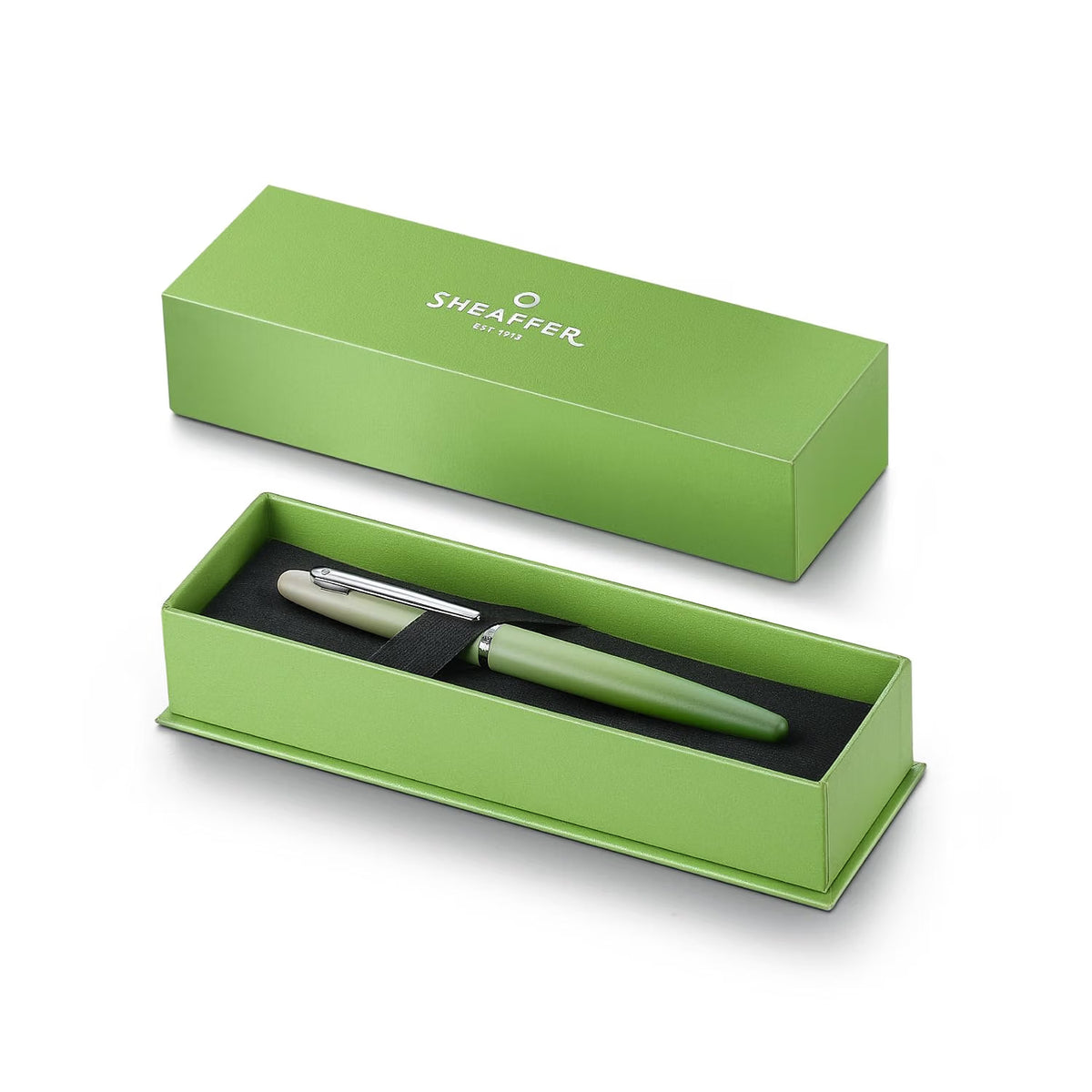 Sheaffer VFM 9431 Matcha Edition Green Ombre Gradient Fountain Pen with Chrome-plated Trims