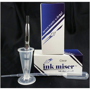 Ink Miser Intra-Bottle Inkwell, Black with Dropper PEN PLANET