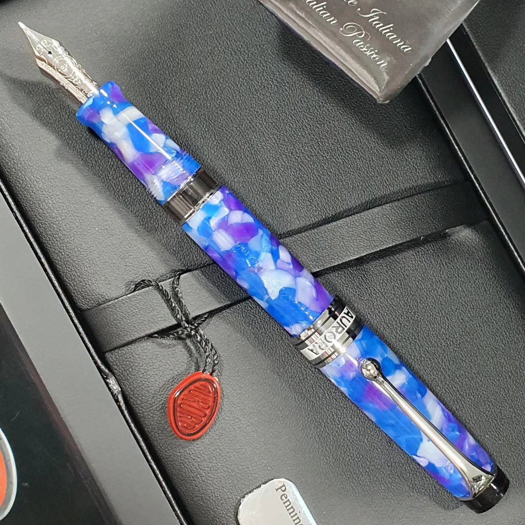 Aurora Optima Caleidoscopio Luce Blu CT Fountain Pen
