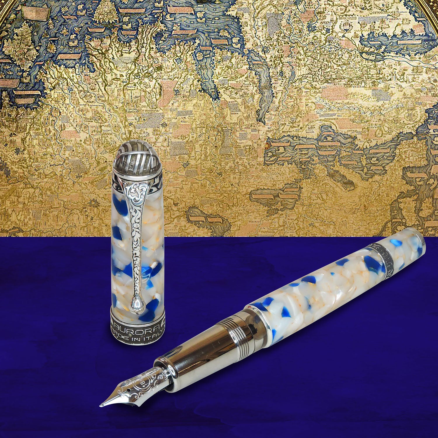 Aurora Ancient Maps Collection - Fra Mauro Fountain pen