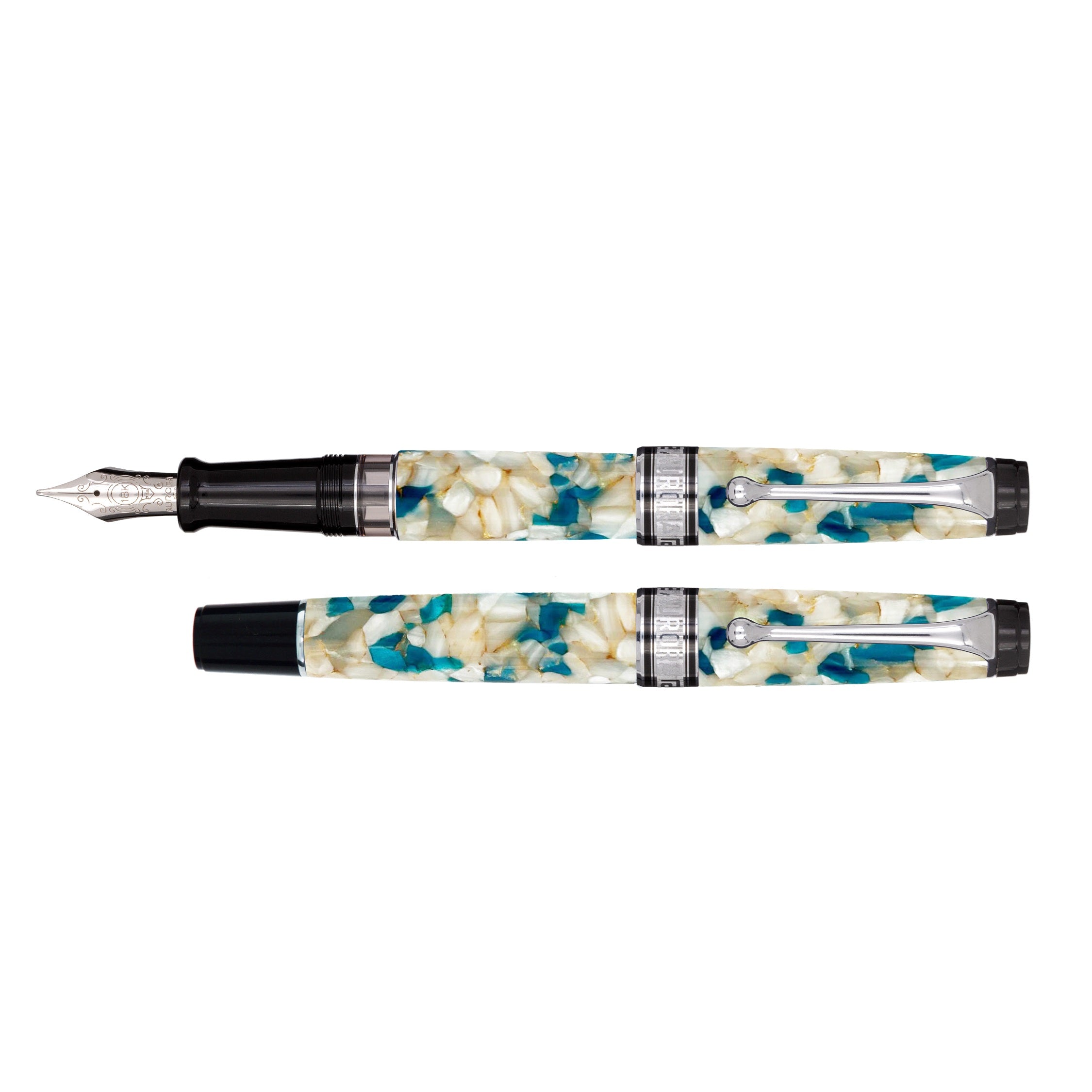 Aurora Optima 365 Calendar 2026 Pearl and Octane Fountain Pen