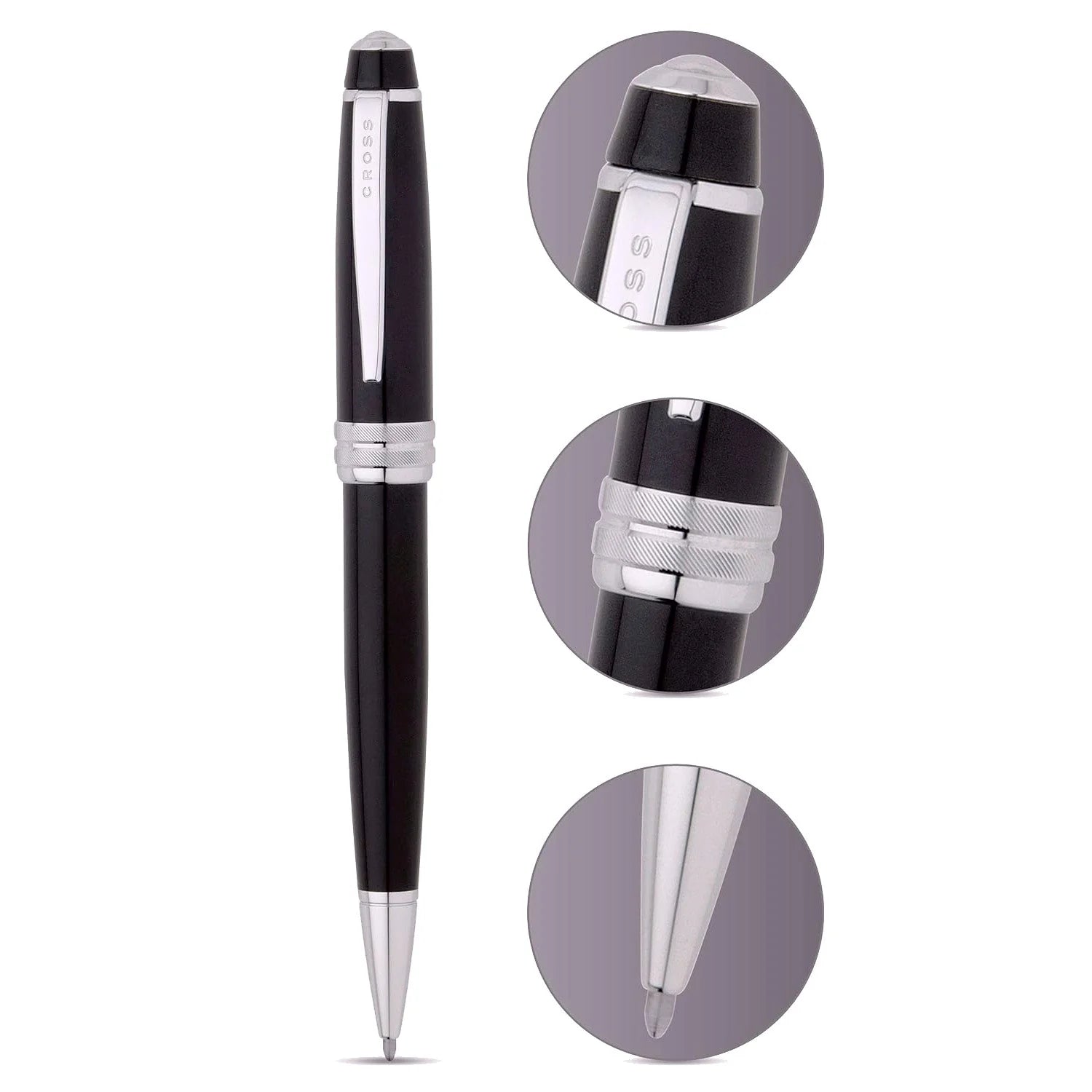 Cross Bailey Ballpoint Pen Black Chrome
