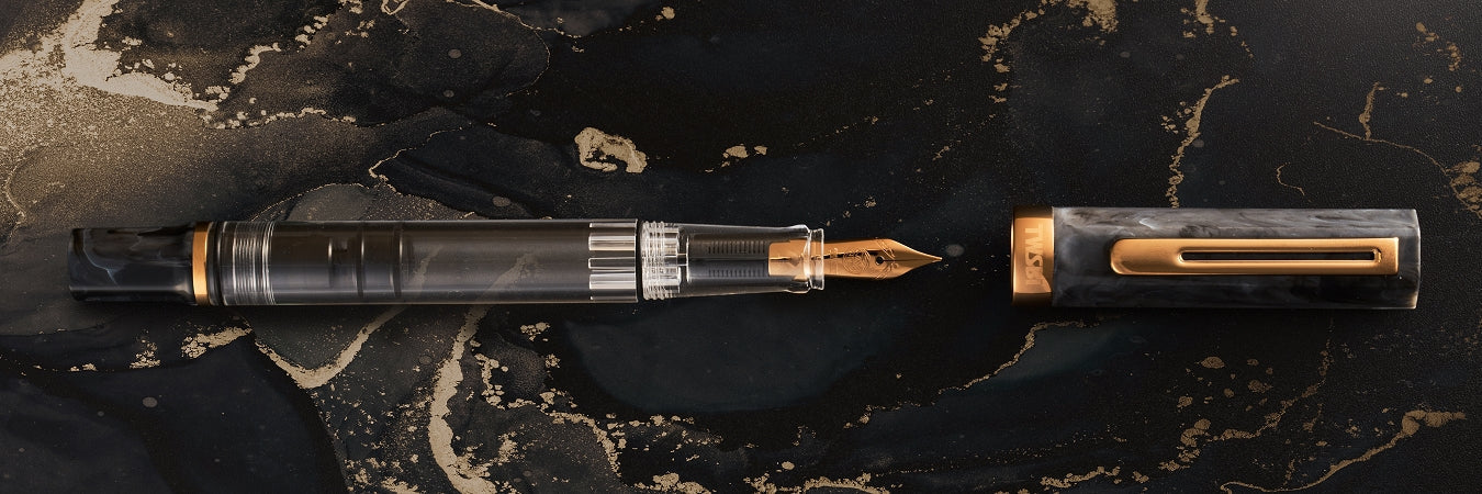 TWSBI ECO Black Marble with Bronze Fountain Pen PEN PLANET