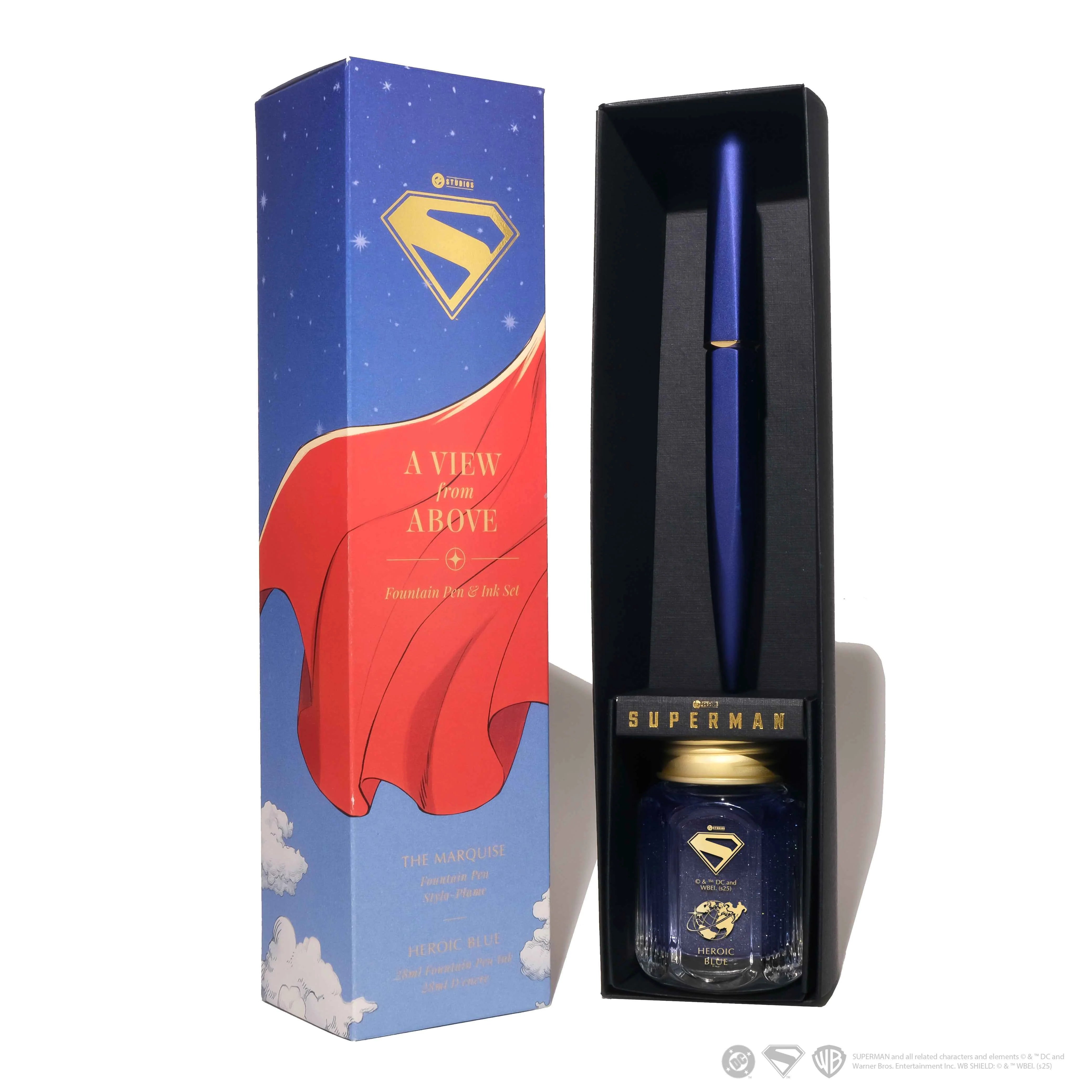 Ferris Wheel Press Warner Bros Superman "A View from Above" Fountain Pen Set
