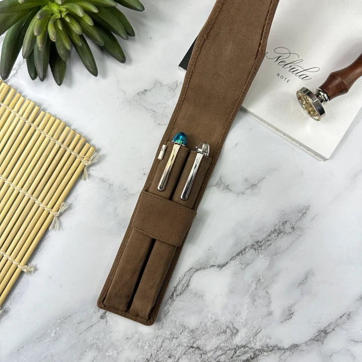 Girologio 2 Pen Case brown