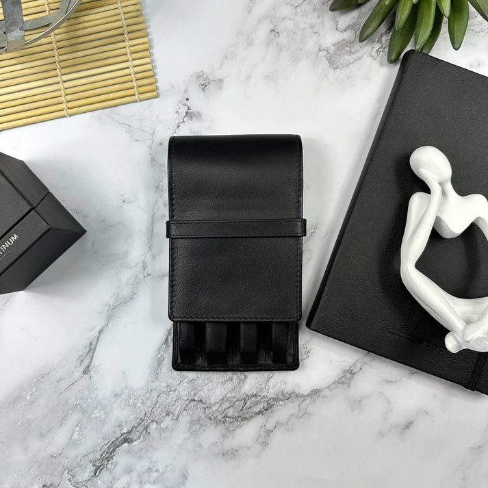 Girologio 4-Pen Leather Case black