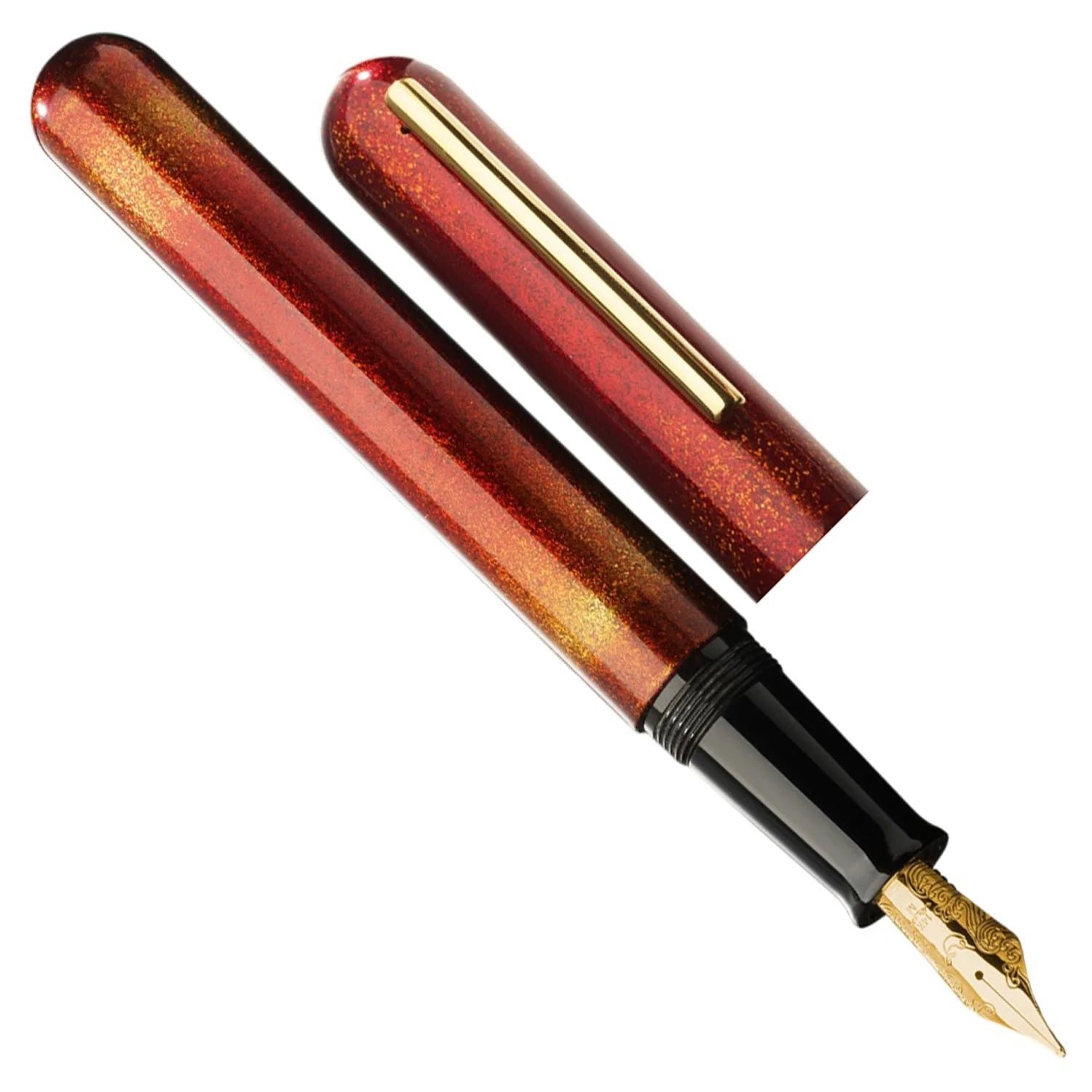 Nahvalur Ikkaku Blood Moon Urushi GT Fountain Pen (Limited Edition)