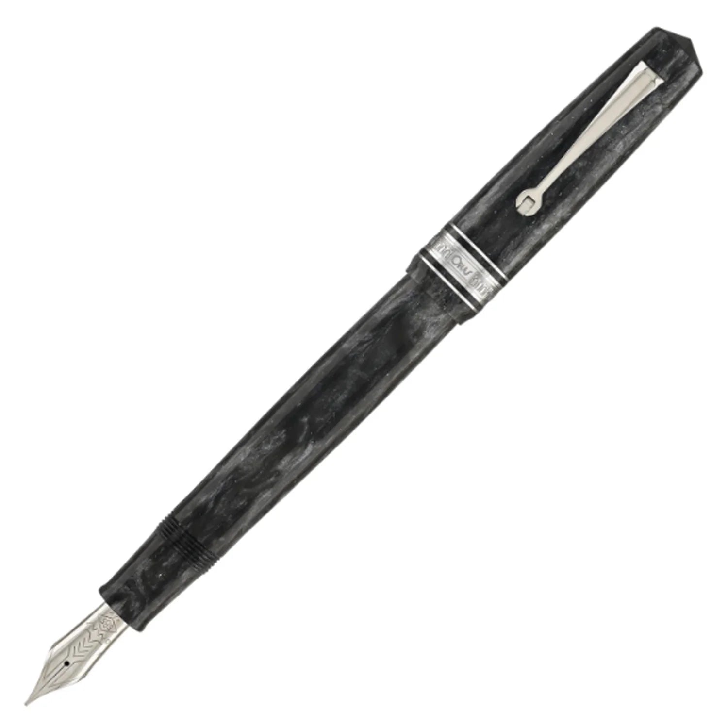 Omas Bologna Fountain Pen - Grigio Luminoso CT
