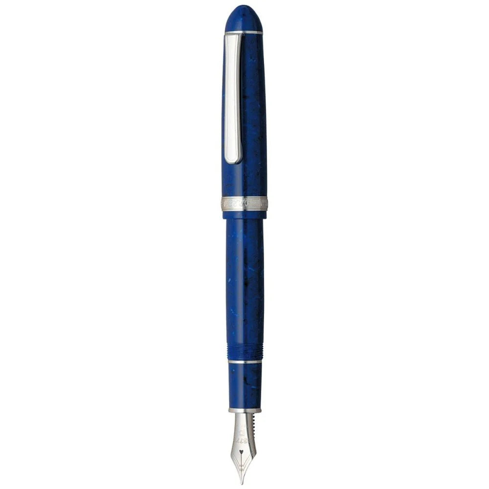 Platinum 3776 Celluloid Midnight Ocean Fountain Pen