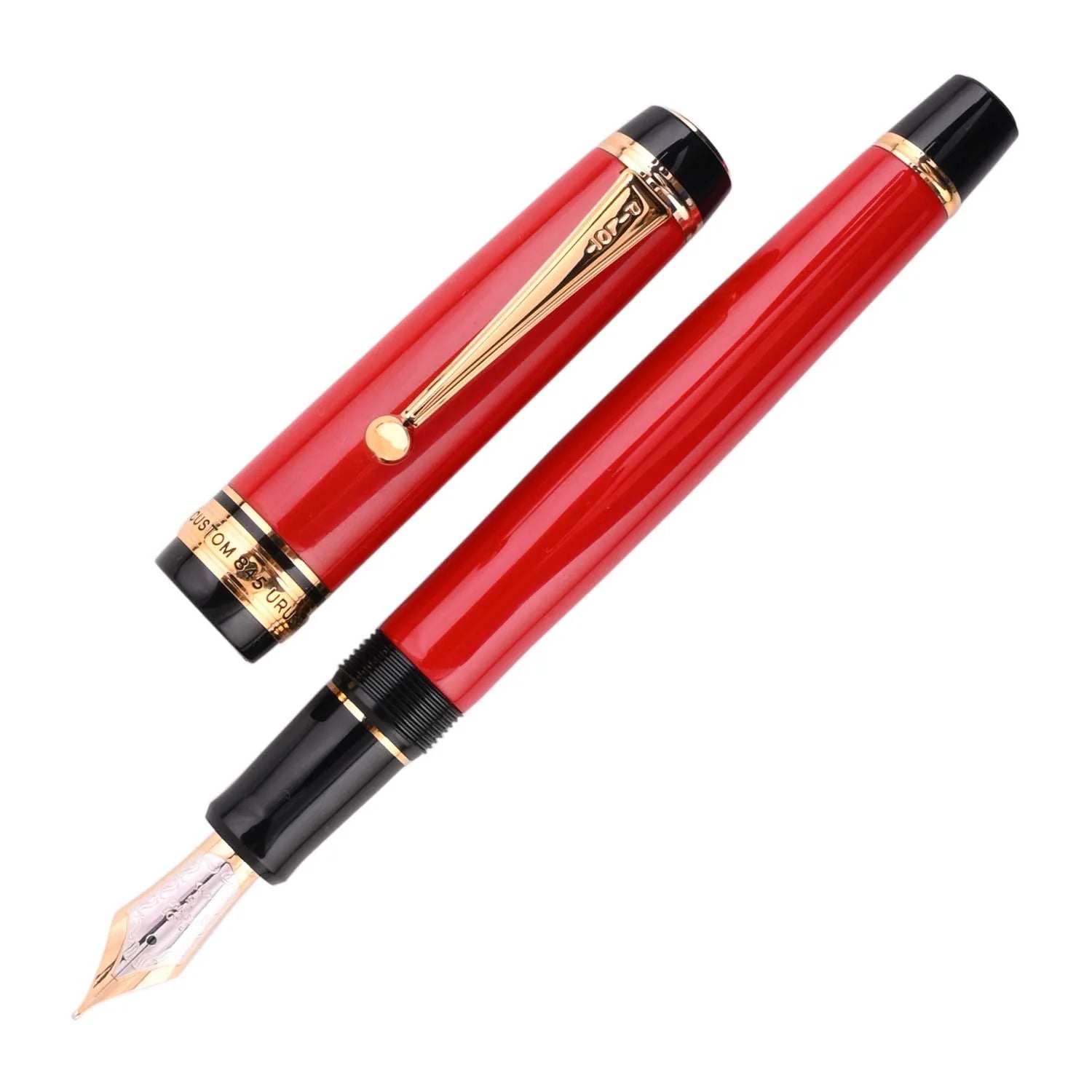 Pilot Custom 845 Urushi Fountain Pen - Vermillion Red GT