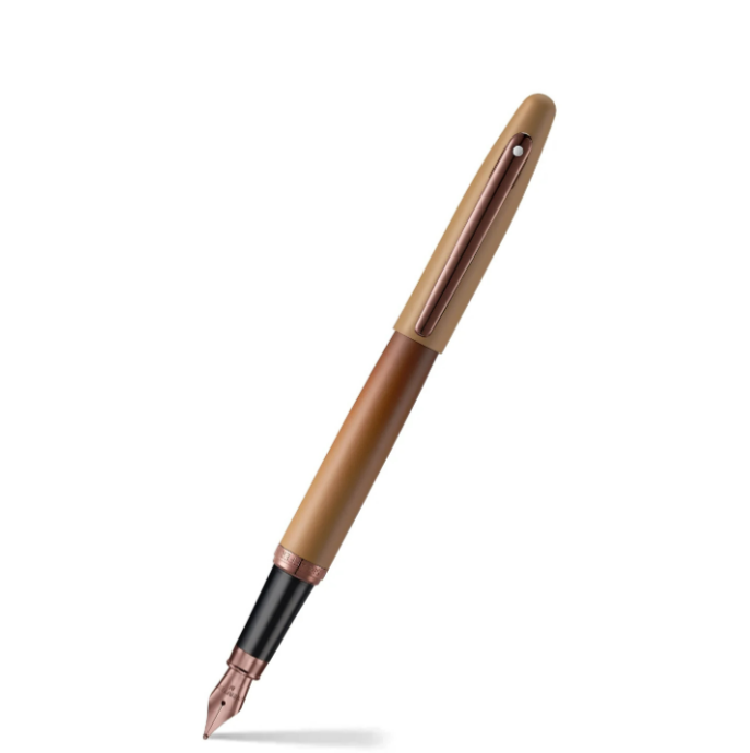 Sheaffer VFM G9428 Coffee Edition Fountain Pen with 3 Ink Vials Gift Set (Medium)