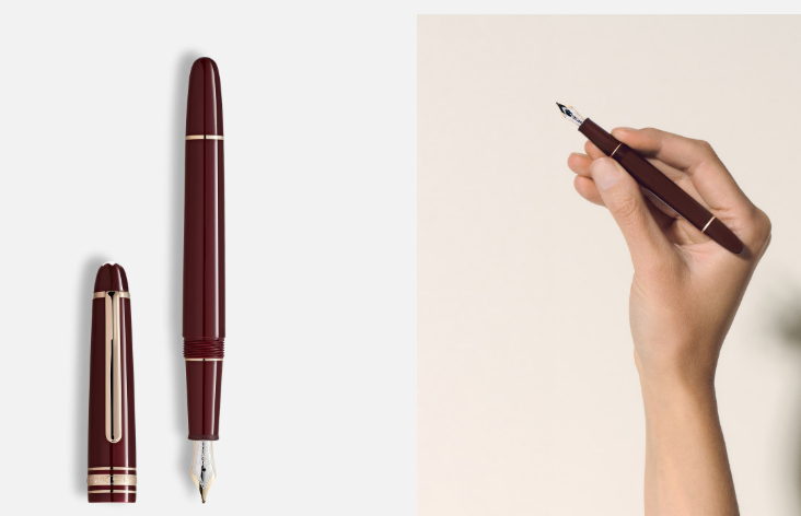 Montblanc Meisterstuck 145 Classique Fountain Pen Burgundy GT