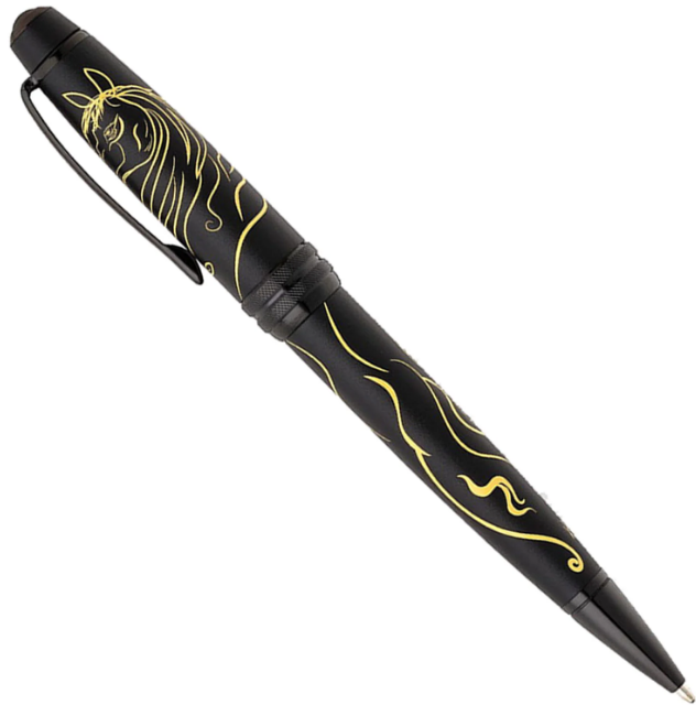 Cross Bailey Zodiac Year of the Horse Matte Black PVD Ballpoint Pen AT0452-26 Special Edition