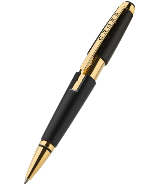Cross Edge Matte Black GT Roller Ball Pen AT0555-20