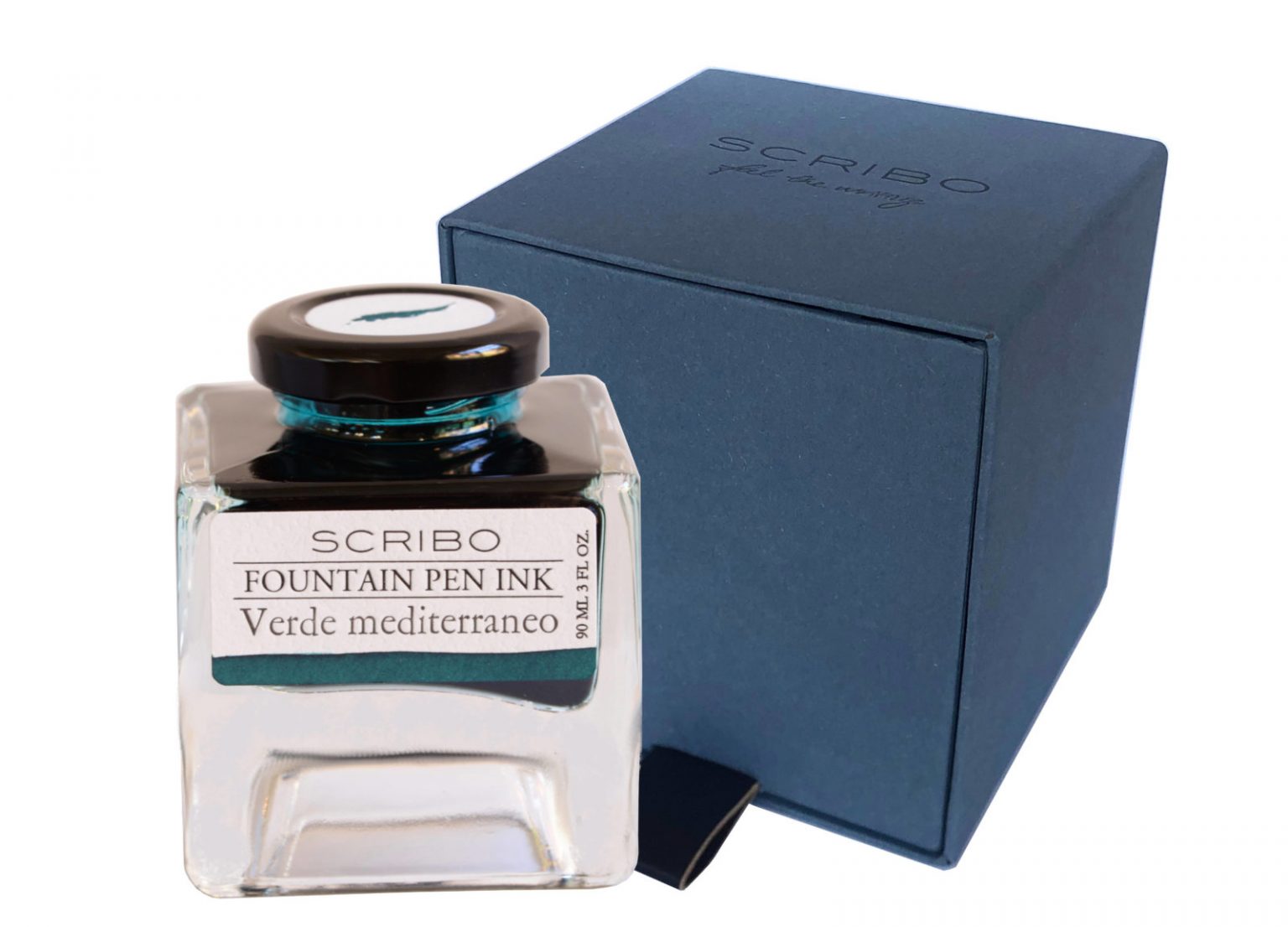 Scribo Verde Mediterraneo ink bottle 90 ml