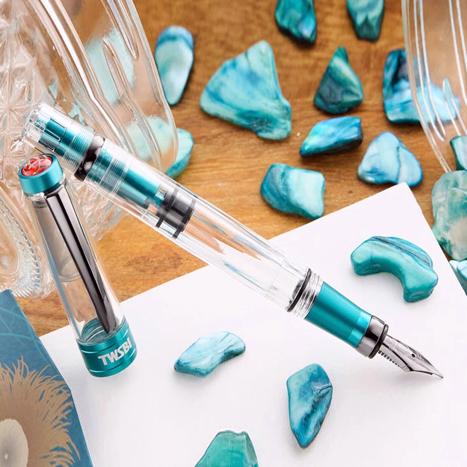 TWSBI Diamond 580 AL R Caribbean Onyx Fountain Pen (Limited Edition)