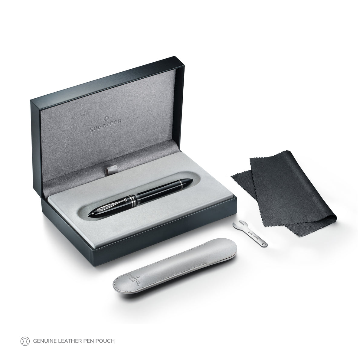 Sheaffer Balance III Glossy Black with Chrome-plated PVD Trim Fountain Pen