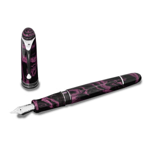 Aurora 88 Ebonite Marbled Magenta ST Fountain Pen PEN PLANET