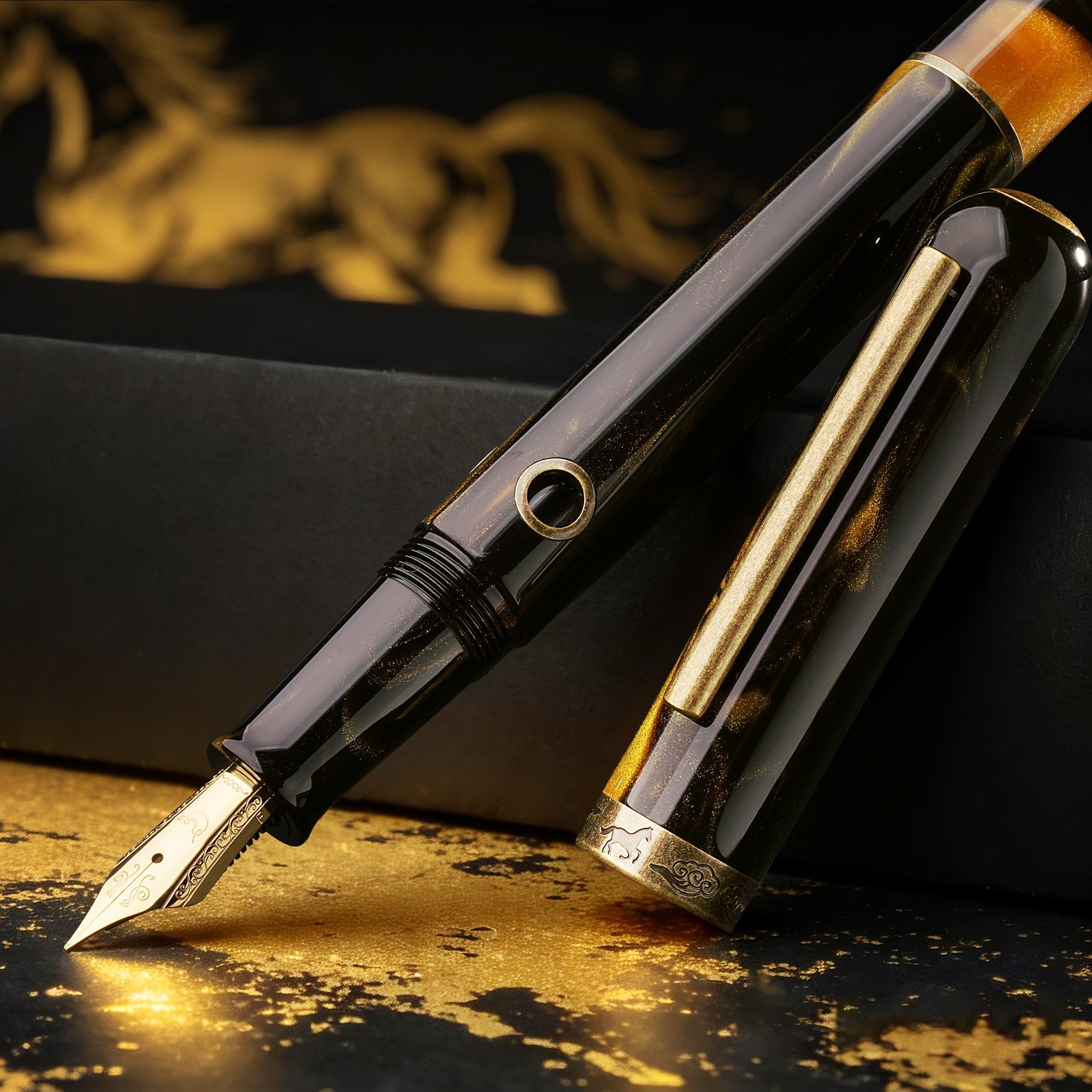 Nahvalur Nautilus Pen Of The Year Zodiac Horse 2026 LE GT Fountain Pen PEN PLANET