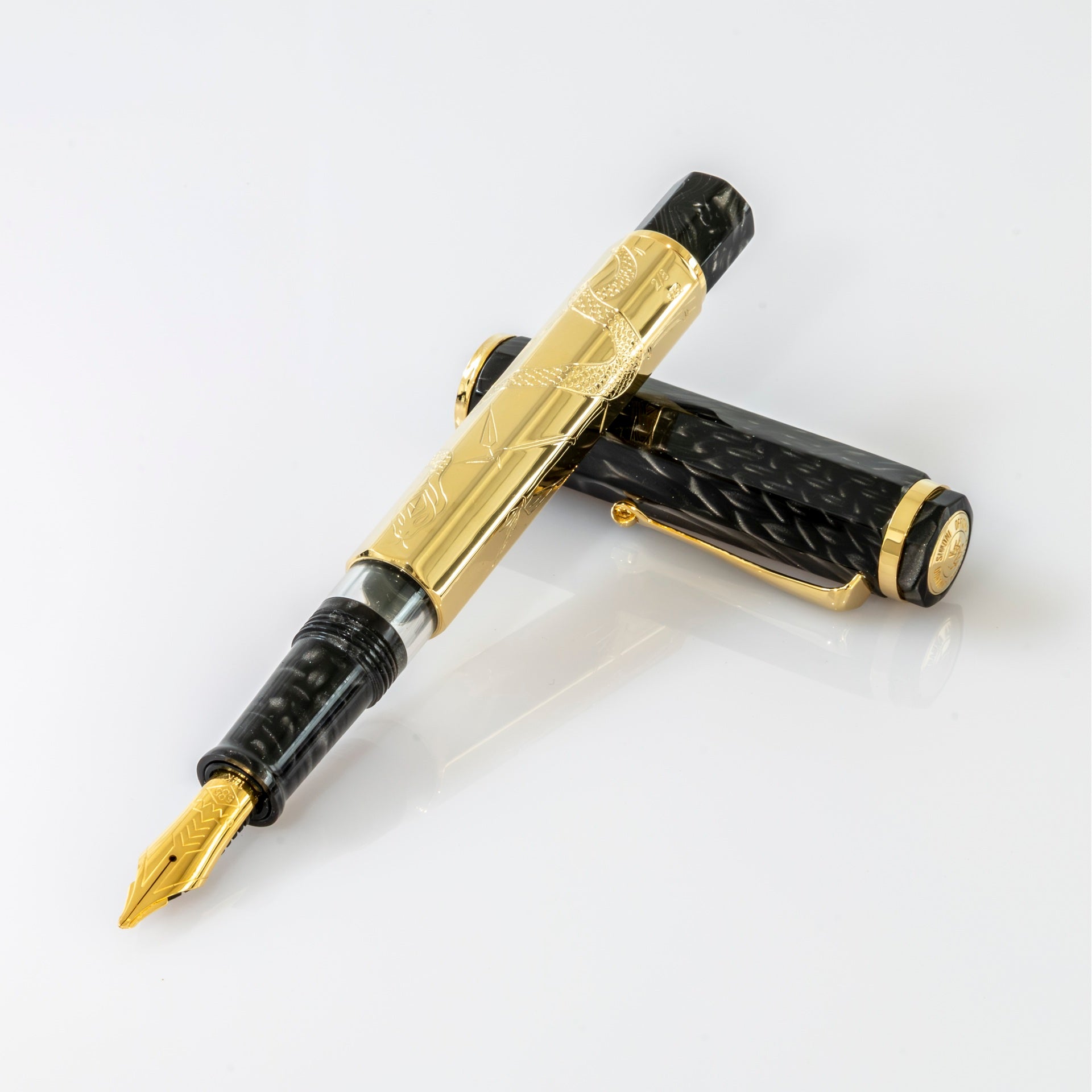 Omas King Cobra Vermeil Guilloché Limited Edition Fountain pen PEN PLANET