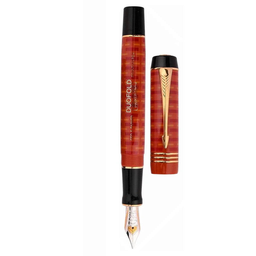 Parker Duofold 100 Red GT Fountain Pen (Limited Edition)