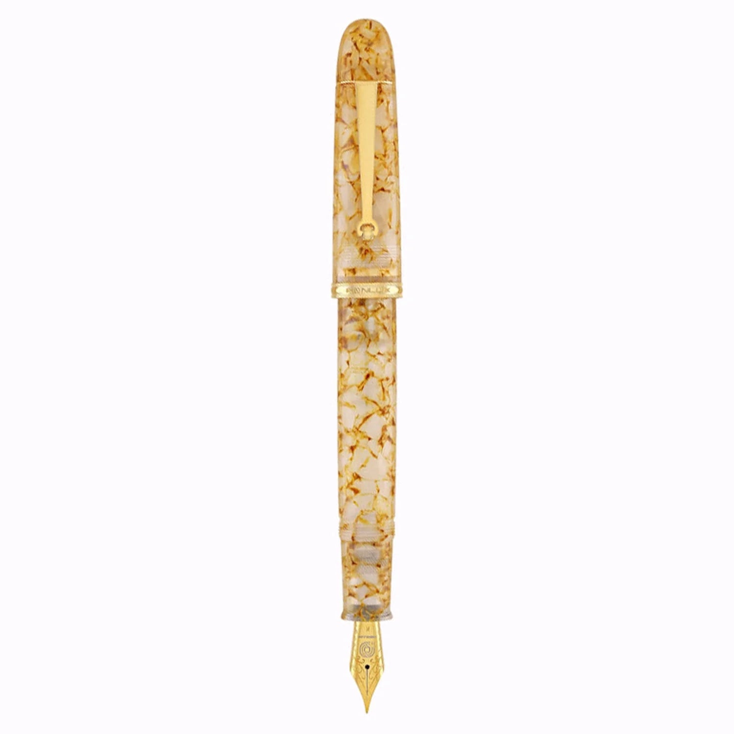 Penlux Masterpiece Grande Koi Golden Crystal GT Fountain Pen