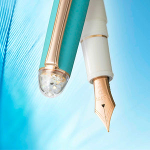 Platinum #3776 Century Shape of a Heart Bluebird Fountain Pen PEN PLANET