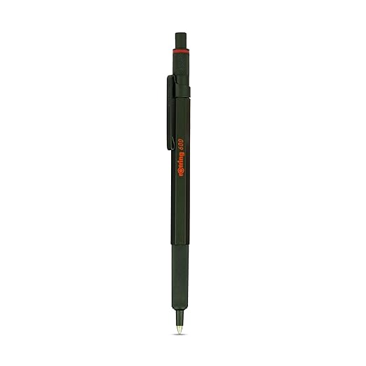 Rotring 600 Series 1.0mm Metal Body Non-Slip Metal Knurled Grip Ball Pen
