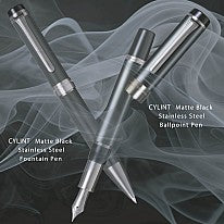 Sailor Cylint Matte Black Stainless Steel Fountain pen PEN PLANET