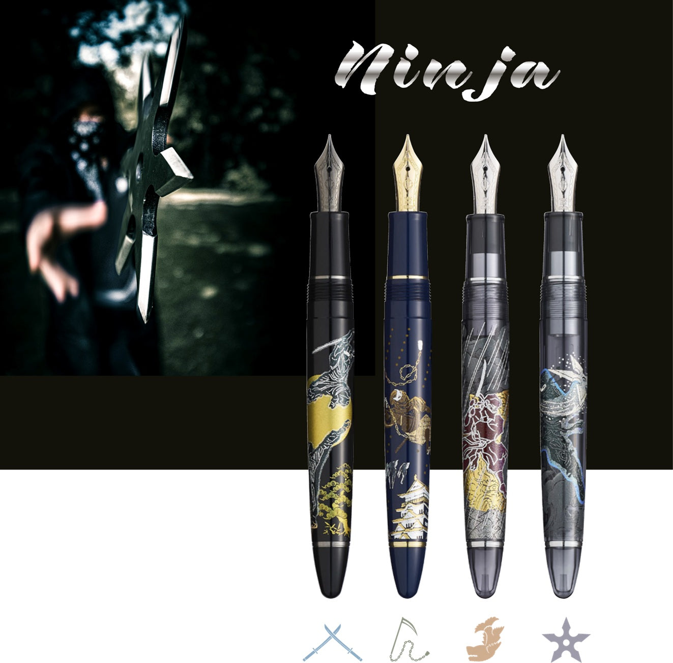 Sailor 1911 Large Ninja Kusarigama GT Fountain pen