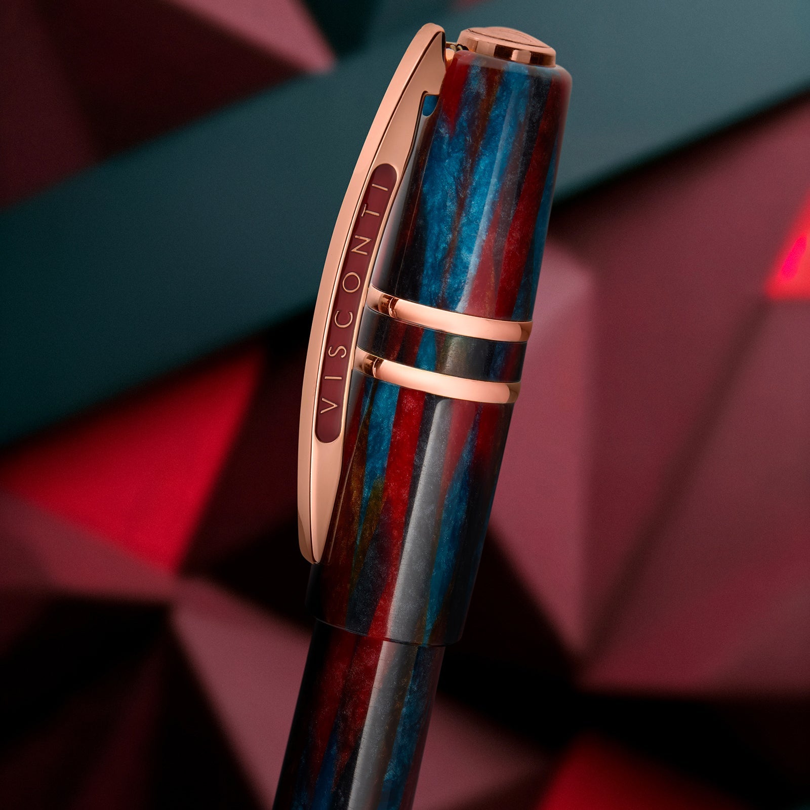 Visconti Homo Sapiens Legacy Blue and Red Celluloid LE Fountain pen PEN PLANET