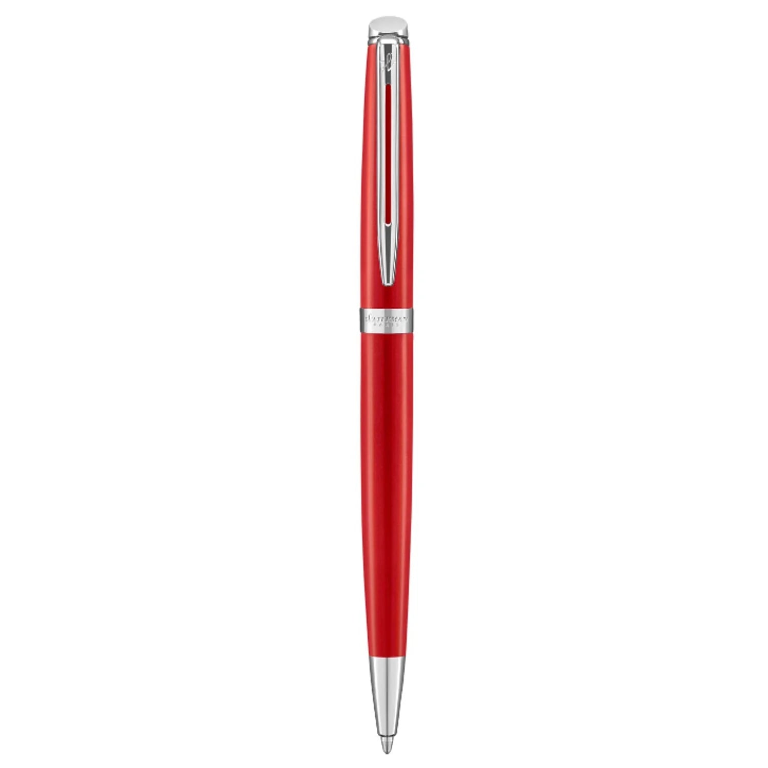 Waterman Hemisphere Matte Stainless Steel Red CT Ballpoint Pen 9000034683