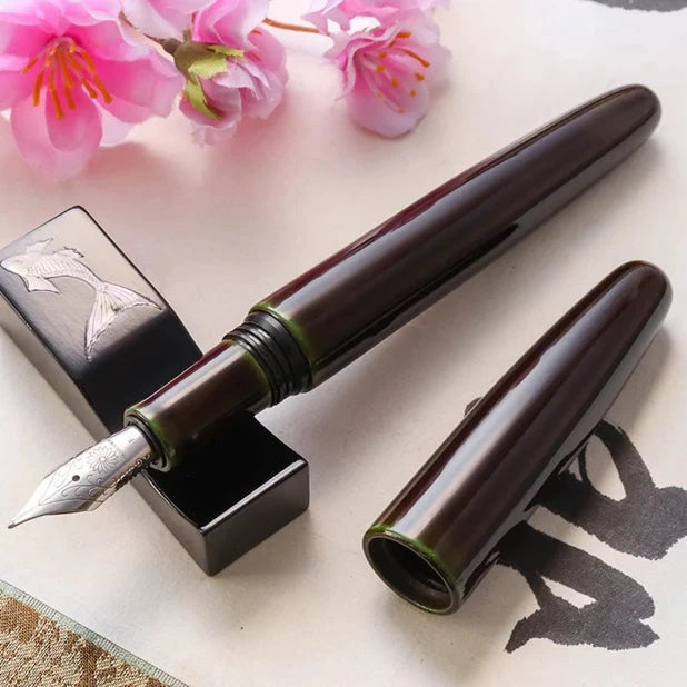 Wancher Dream Pen True Urushi Heki Tamenuri Fountain Pen PEN PLANET