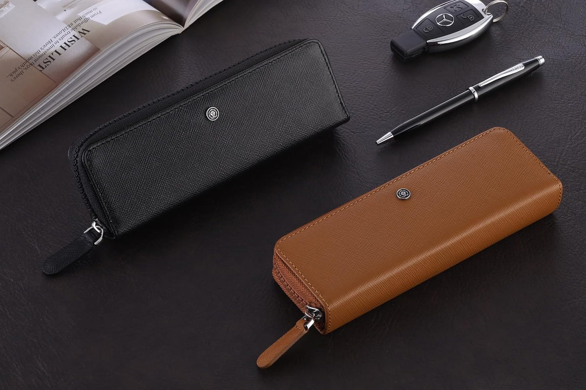 Cross Brown Leather Double Pen Case