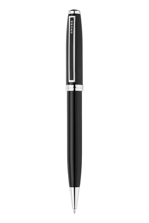 Cross Ashford Glossy Black CT Ballpoint Pen With Small Notebook Gift Set