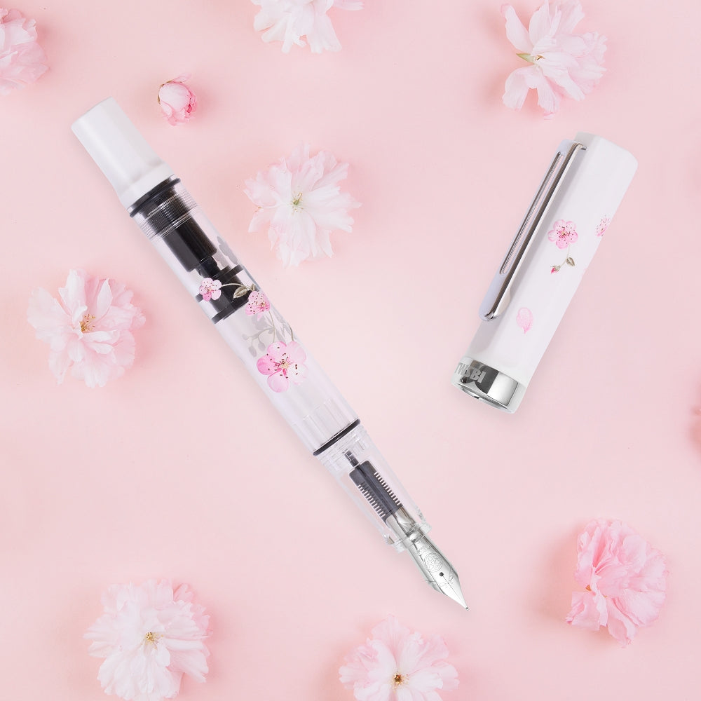 TWSBI ECO  White Cherry blossom Fountain Pen 