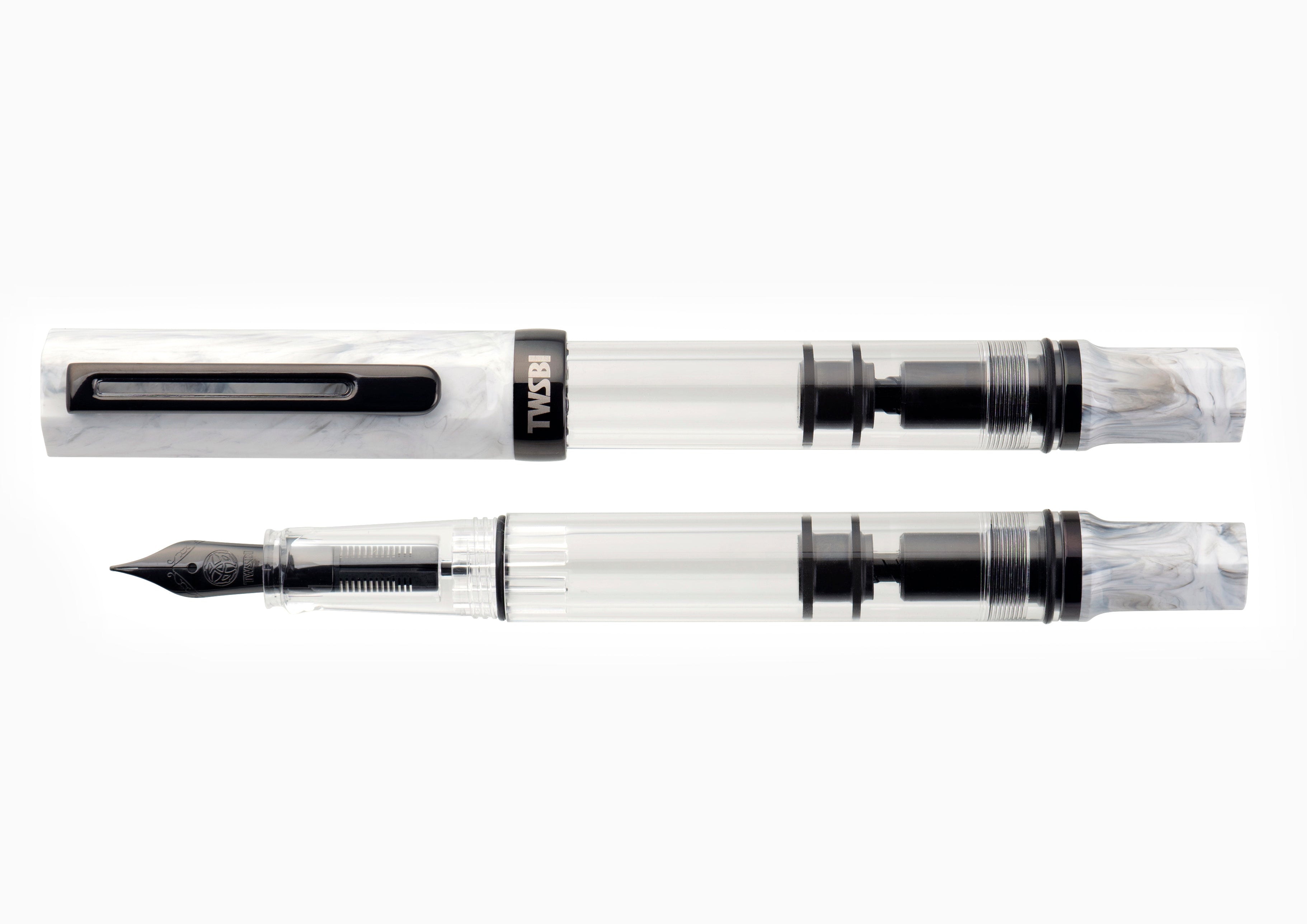 TWSBI Eco Carrara with Onyx Fountain Pen