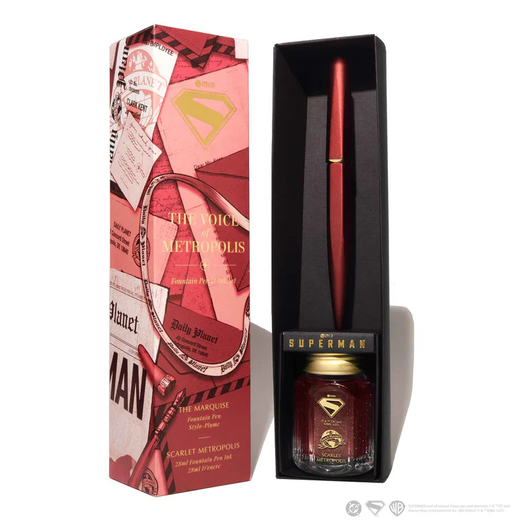 Ferris Wheel Press Warner Bros. Superman Pen and Ink Set The Voice of Metropolis 
