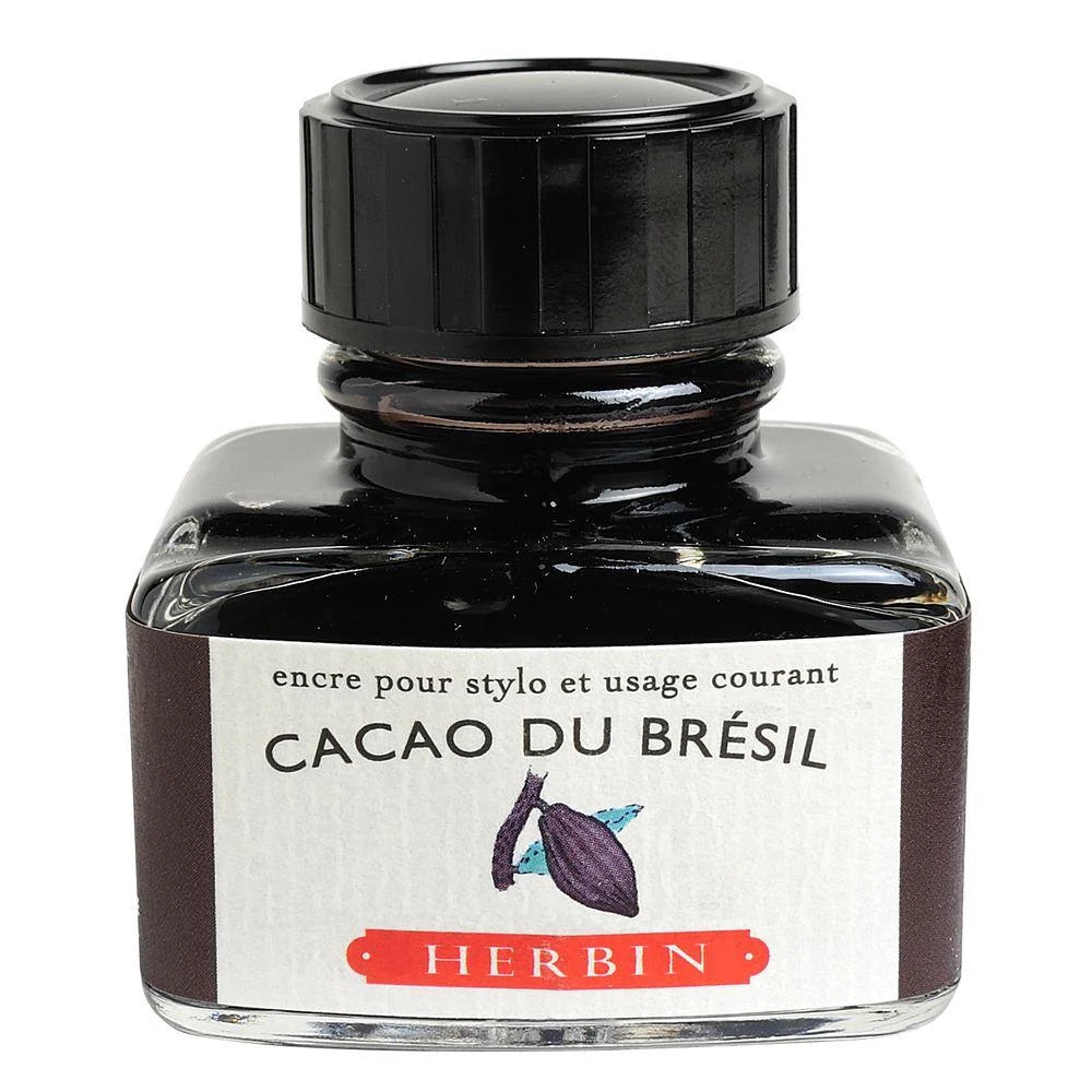 Herbin "D" Ink Bottle Cacao de Bresil 30ML 13045T