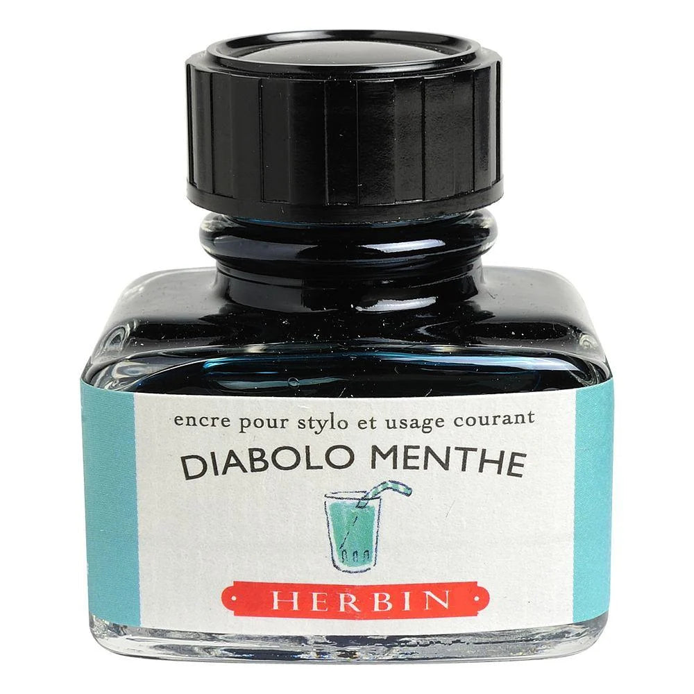 Herbin "D" Ink Bottle Diabolo Menthe 30ML 13033T