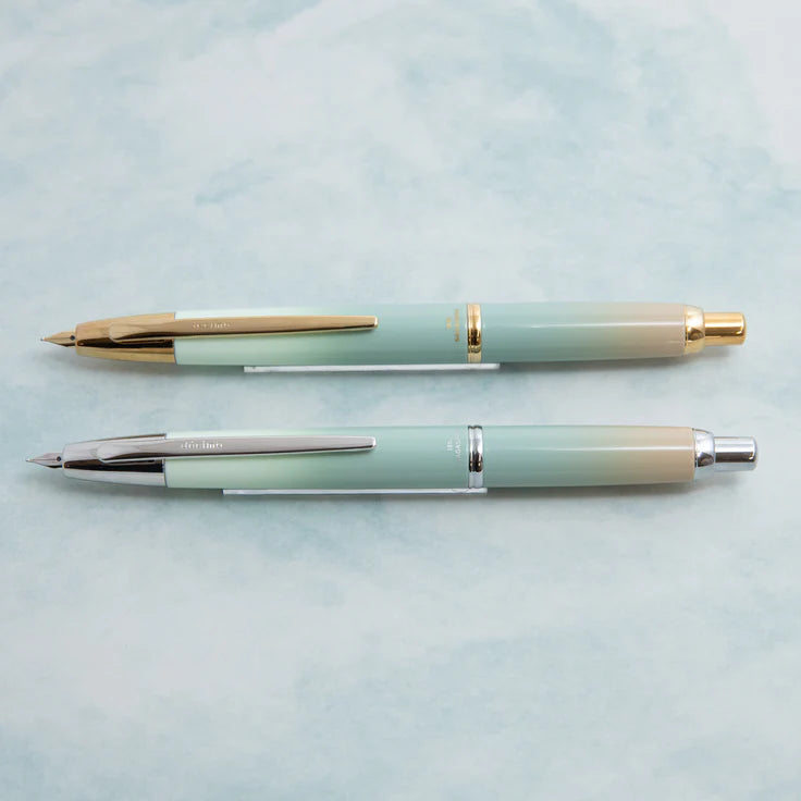 Nagasawa Capless Fountain Pen "Kobe Gradation" Higashi-kawasaki Harbor-Mint [Limited Edition]