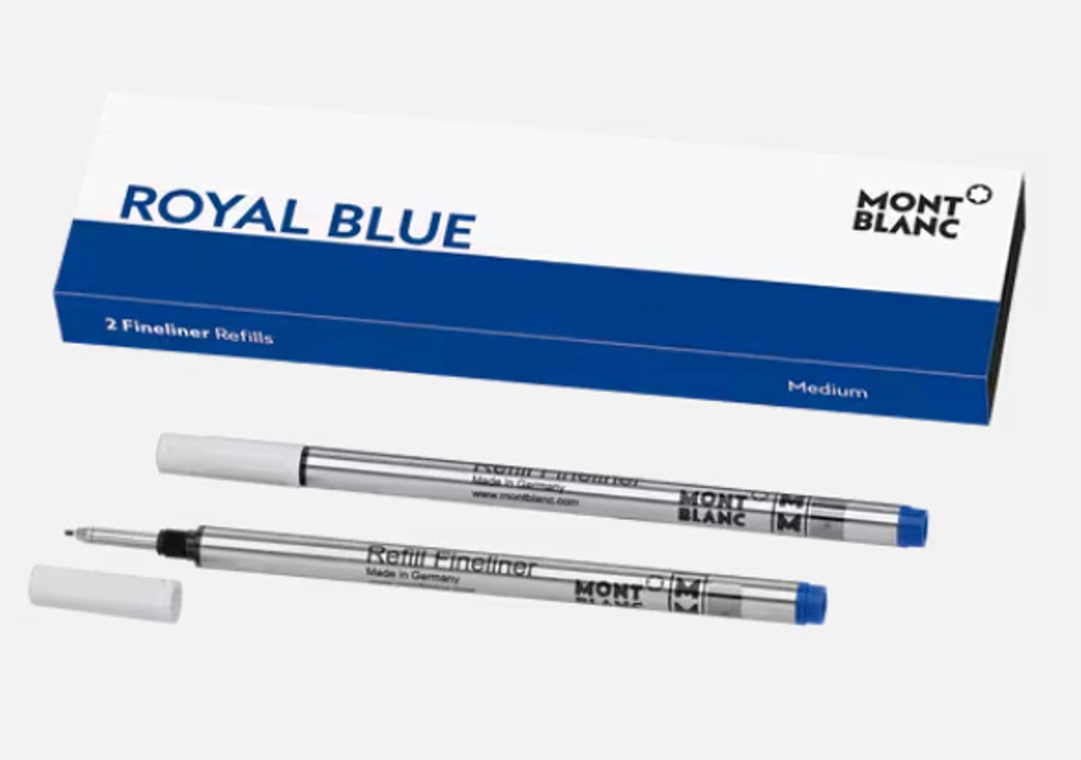 Montblanc Fineliner Medium Nib Refill Pack of 2 Royal Blue