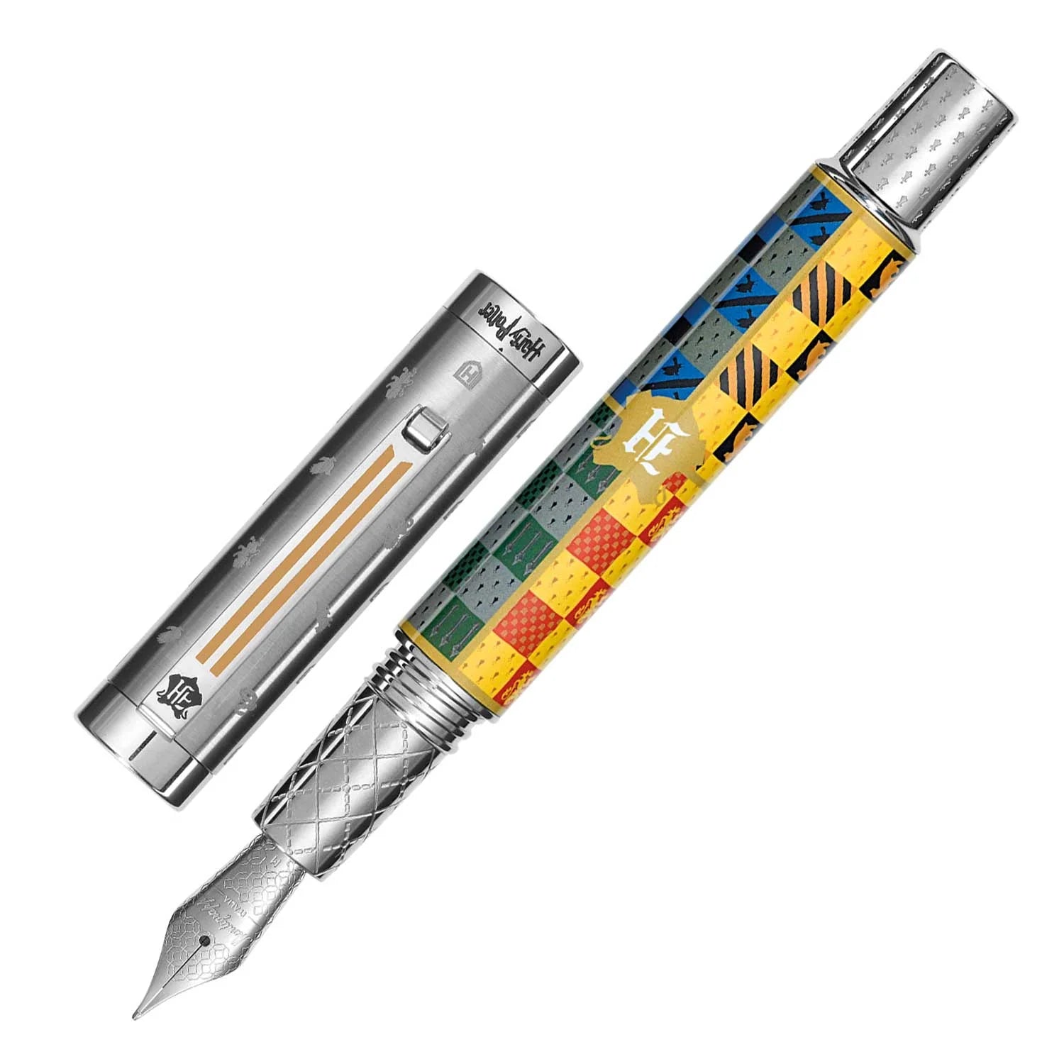 Montegrappa Harry Potter Hogwarts Limited Edition Fountain Pen, Silver - 18K Gold Nib