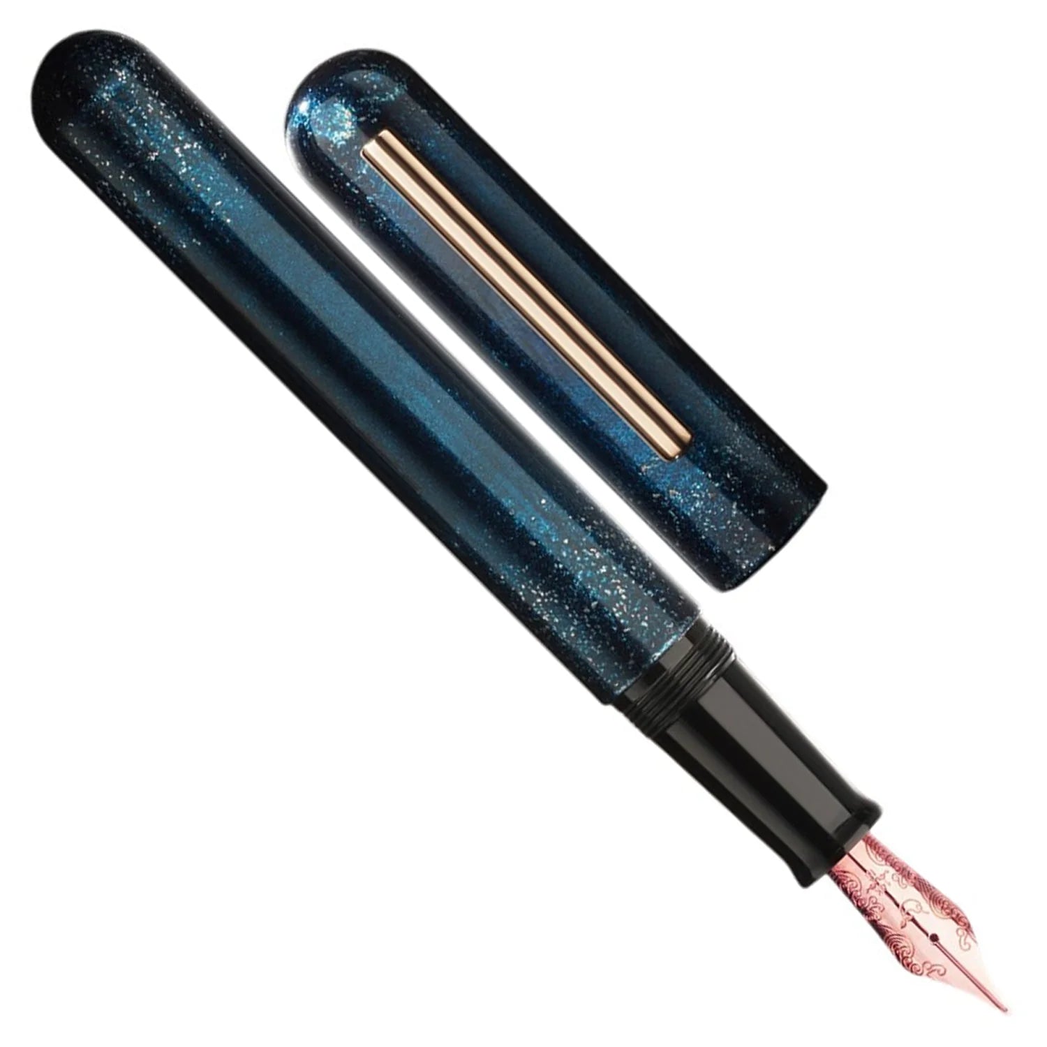 Nahvalur Ikkaku Blue Moon Urushi RGT Fountain Pen (Limited Edition)