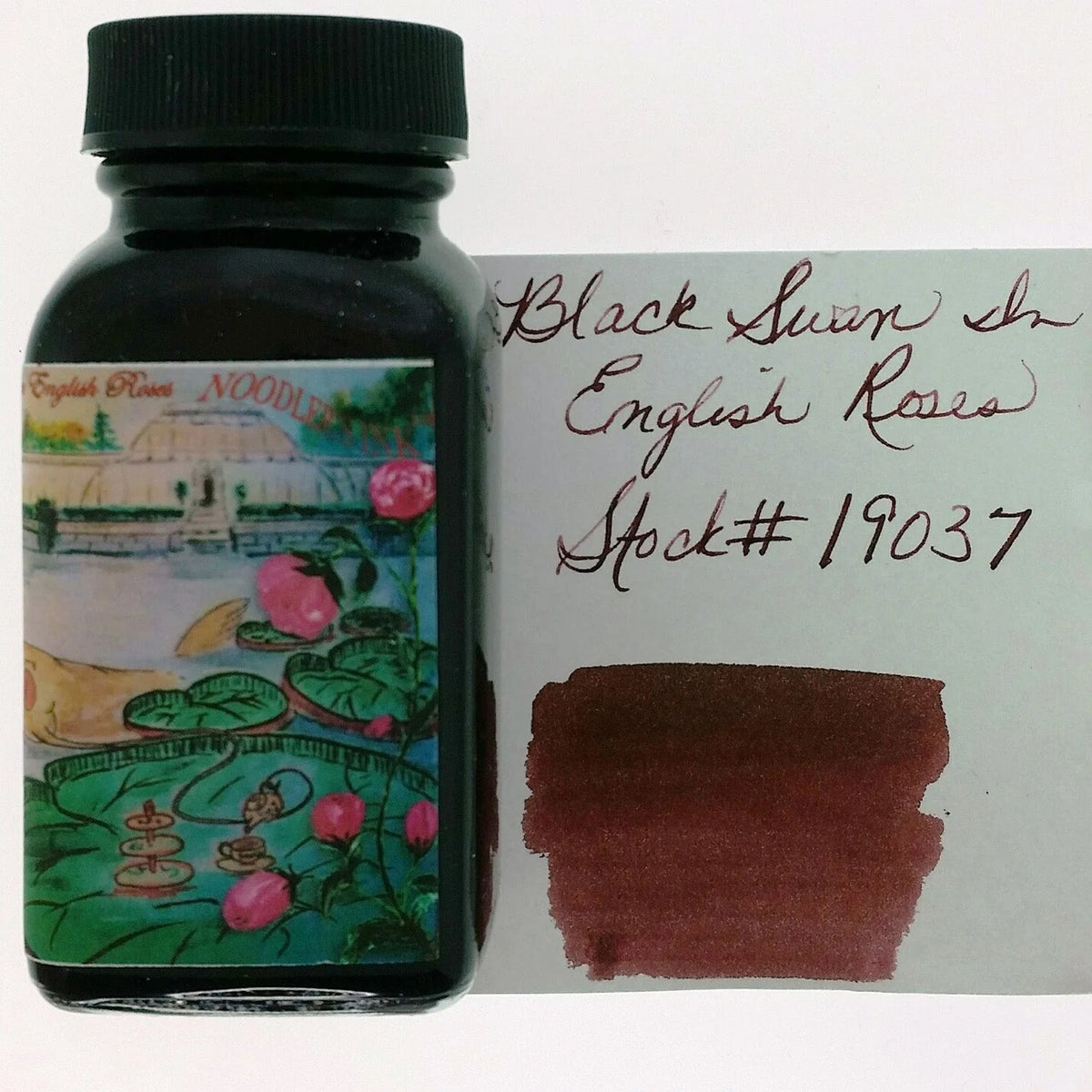 Noodler's Ink Bottle Black Swan in English Roses 88 ML 19037