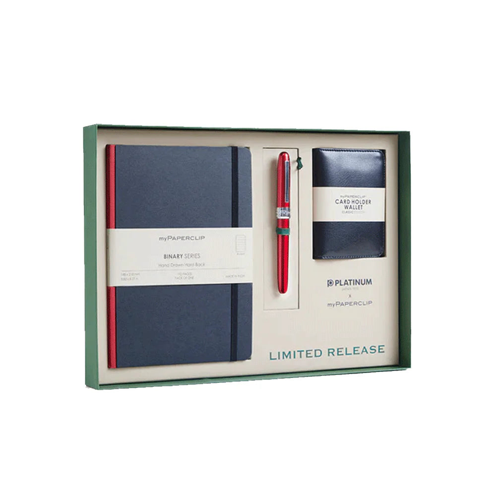 myPAPERCLIP Gift Set NOTEBOOK PLAISIR & CARD HOLDER WALLET