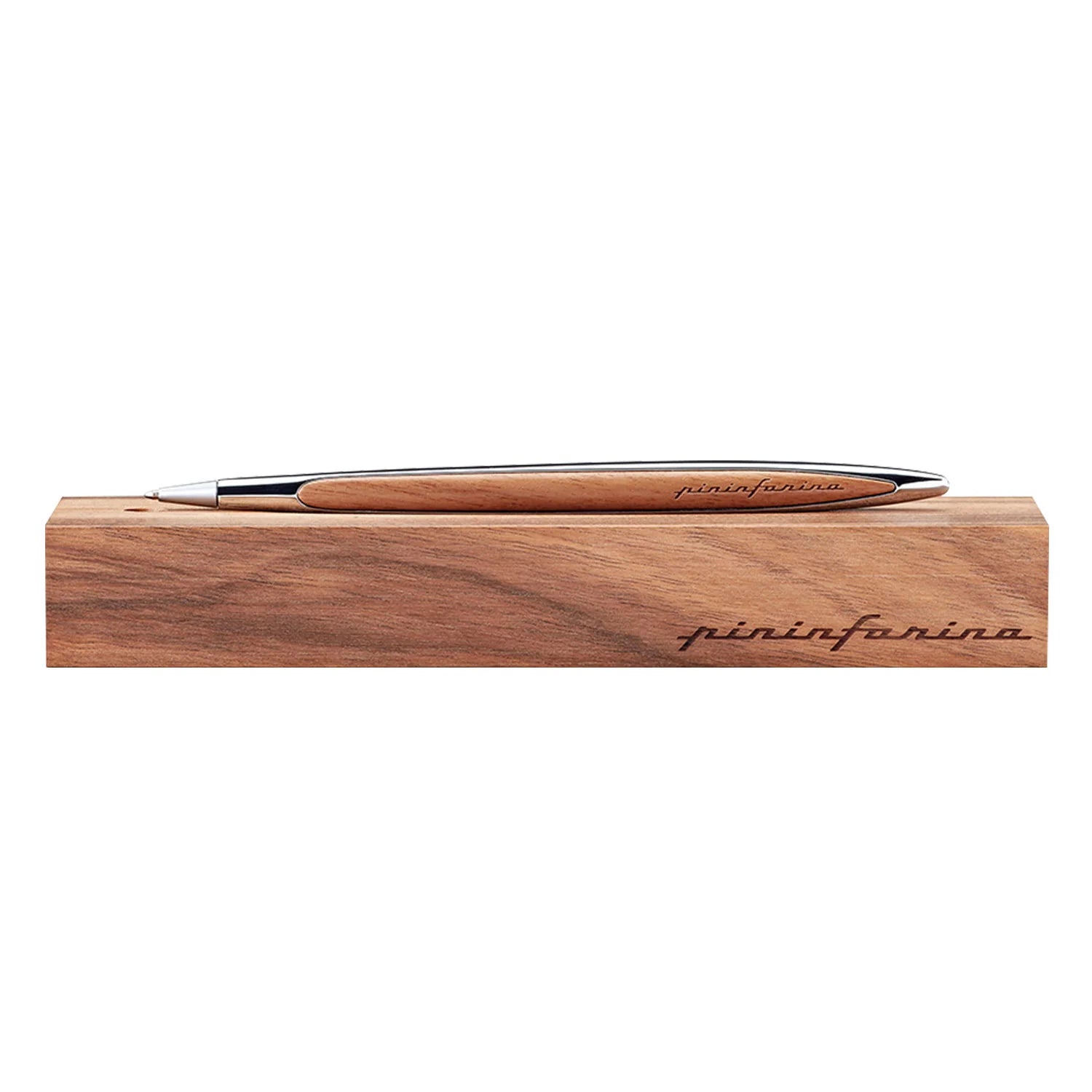 Pininfarina Segno Cambiano Walnut Edition Ball Pen - Cromo
