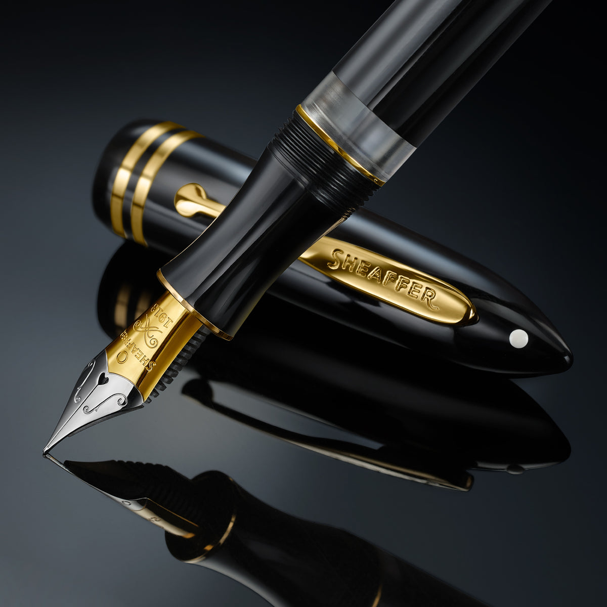 Sheaffer Balance III  Glossy Black with Gold-plated PVD Trim Fountain Pen